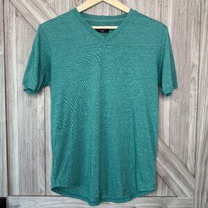 Goodlife Men’s Triblend Scallop V-Neck T-Shirt | Green / Turquoise